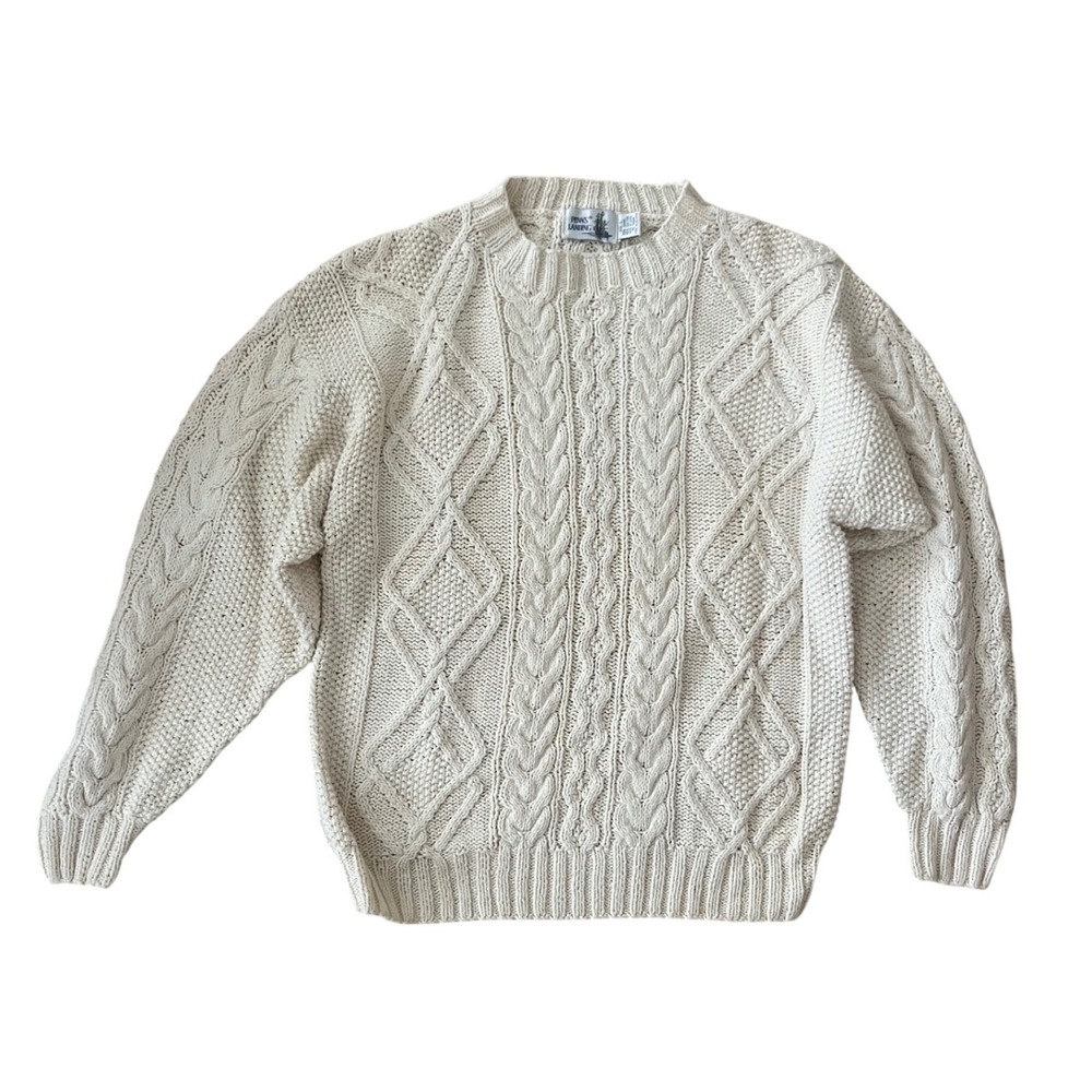 Cozy Cable Knit Crewneck Sweater - Cream - Picture 2 of 6